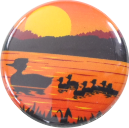 Duck family button